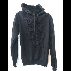 Anna Sui hoodie with appliqué detailing